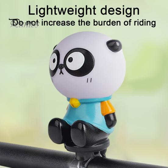 Cartoon Bike Bell Cute Squeeze Bicycle Horn Loud Clear Sound Easy Installation On 0.87" Handlebars Bicycle Bell Lightweight Plastic Silicone