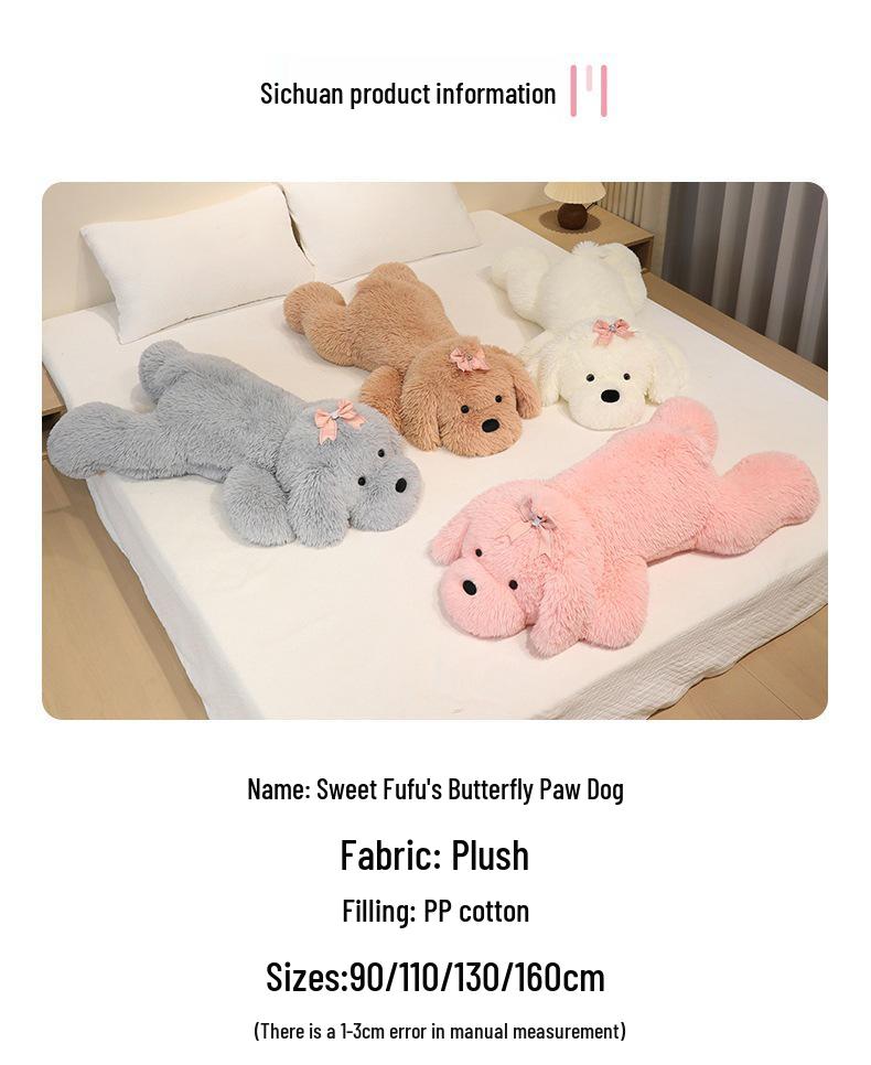 Extra Large Cute Stuffed Dog Plush Toy for Kids - Perfect Bedtime Companion Pillow
