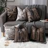 Federe per Cuscini Geometriche di Lusso Vintage 45x45cm Copricuscino Jacquard Classico Custodia per Cuscino per Divano Camera da Letto Tessile per la Casa