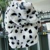 Warm Lining Dog Fur Coat Leopard Print Cat Clothes Comfortable Dog Sweatshirt  Medium Dog Breeds