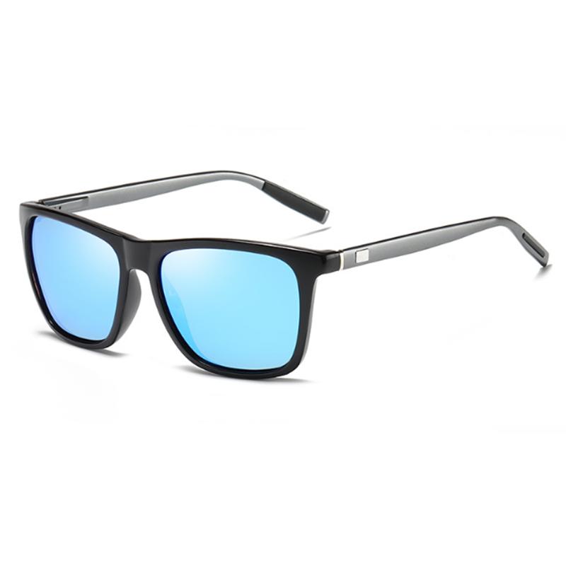 Modische Sonnenbrille Herren Damen Aluminium Magnesium Fahrer Quadratisch Korrekturbrille 0 -0,5 -1,0 -2,0 Bis -5,0