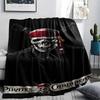 skeleton Print Flannel Blanket,High quality Comfortable for All Seasons,Home Decor,Warmth and Comfort,Perfect for Christmas Gifts