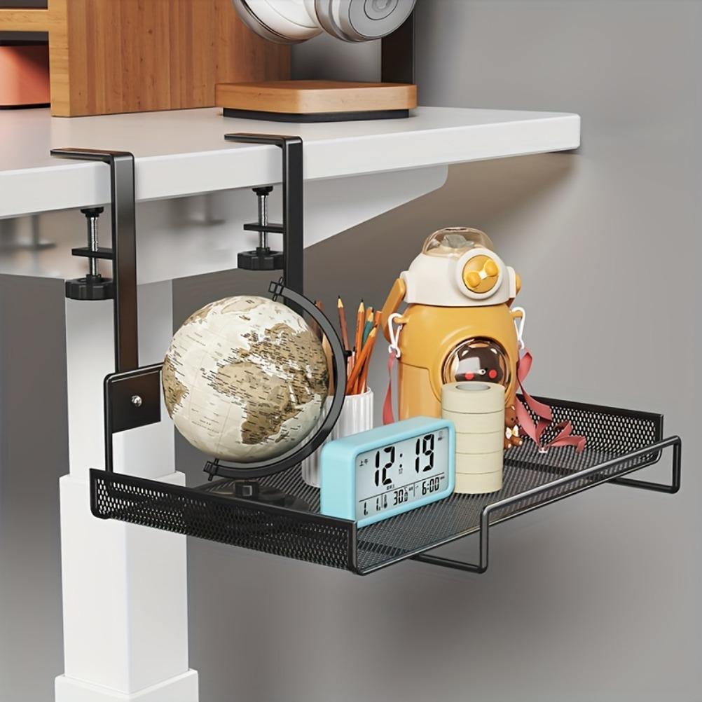 Table Wiring Organizers Storage Rack Under Computer Desk Wifi Router Holder Non Perforated Wire Box Living Room Accessories