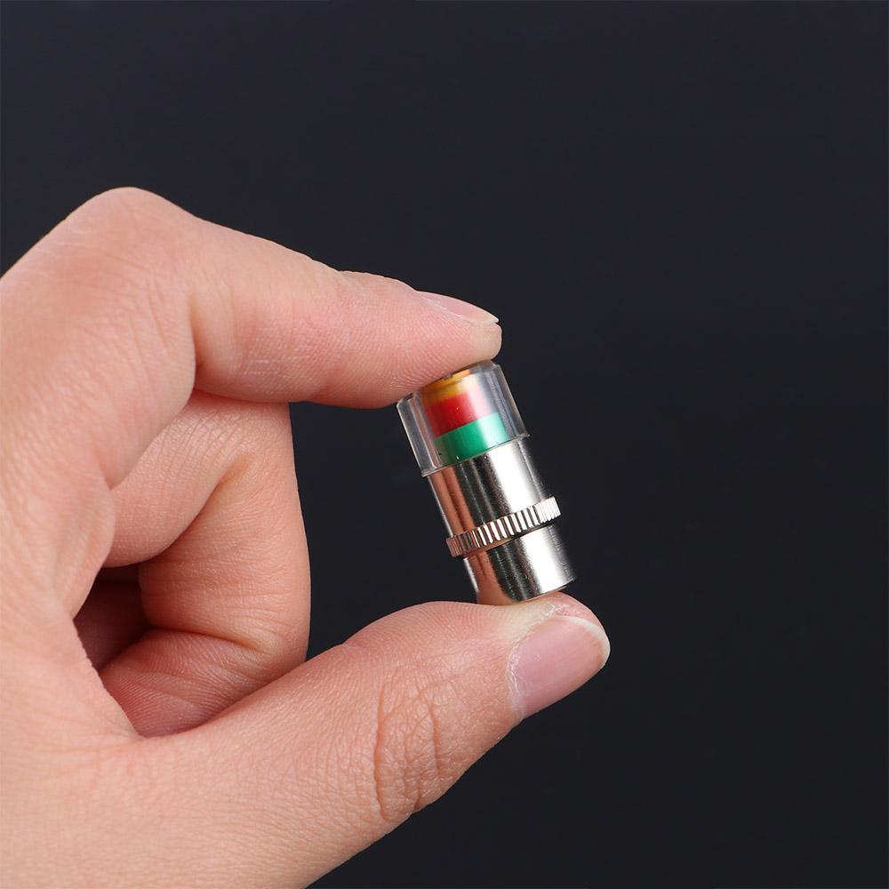 Automotive Alert External Tire Cap Tire Pressure Gauge Monitor Tire Pressure Cap Valve Nozzle