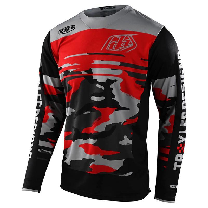 Herren Langarm Schnelltrocknendes Radtrikot Mountainbike Offroad Motorrad Reiten Sportbekleidung