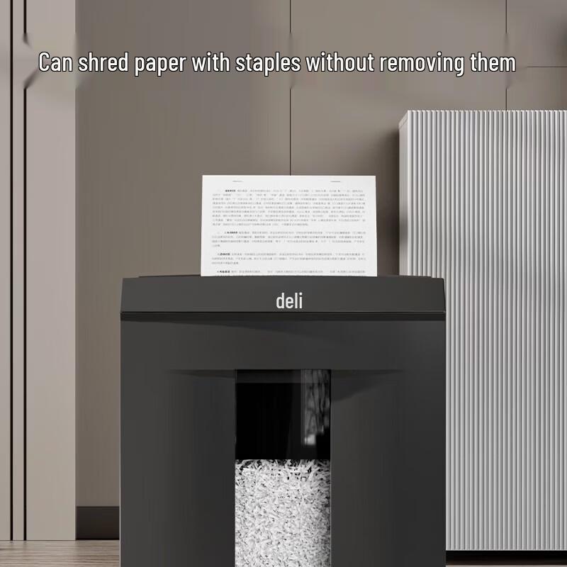 Deli Level 6 Security Paper Shredder CN plug (adapter included)