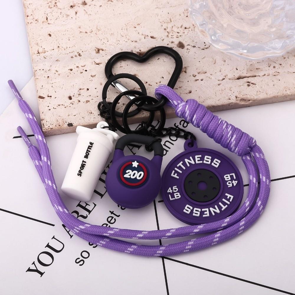Kettle Bells Barbell Plates Key Chain Bag Charm Fitness Series Pendant  Water Cups