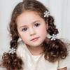 12pcs Snowflake Barrettes Clip Sparkly Rhinestone Hair Barrettes for Women Winter Holiday Hair Decoration