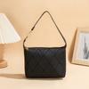 New Soft Versatile Texture Handbag, Rhombic Rust-resistant, Minimalist High-fashion Casual Mid-size