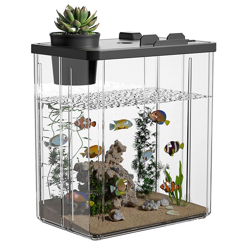 Ultra-Clear Acrylic Fish Tank 2026: Compact Living Room Aquarium with Durable Filter