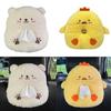 Plush Vehicle Tissue Dispenser Storage Holder Organizer No Tools Installation Multifunctional Auto Interior Decoration