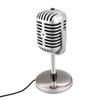 Microphone Vintage Son Clair Microphone Classique Filaire Microphone Condensateur Rétro Karaoké