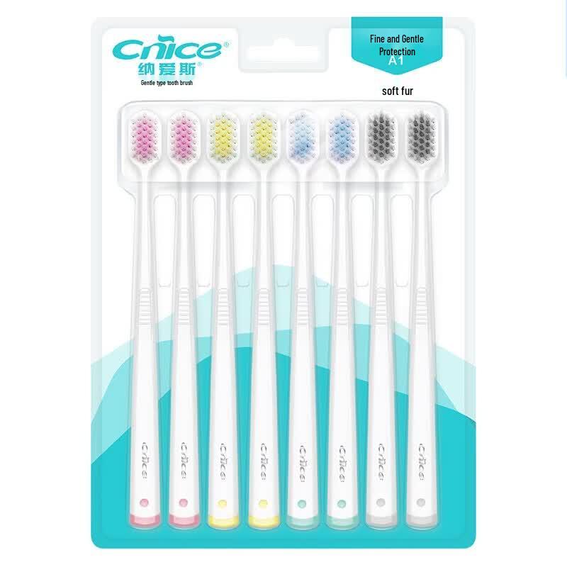 NICE Gentle Care Wide Head Soft Bristle Toothbrushes, 16-Count