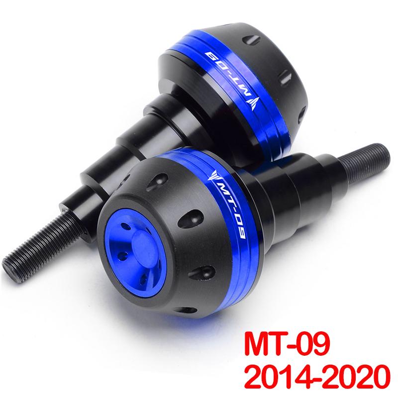 

Для Yamaha MT 07 2022 Рама слайдеры MT-09 MT 09 2014- с логотипом MT07/MT09 Мотоцикл алюминиевый Crash Падение MT09 blue