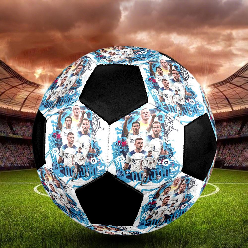 1pc England National Football Team Soccer Ball Size 5 Indoor Soccer Ball Fashion Colorful Backyard Game - Great For Sports Fans Gift HE23