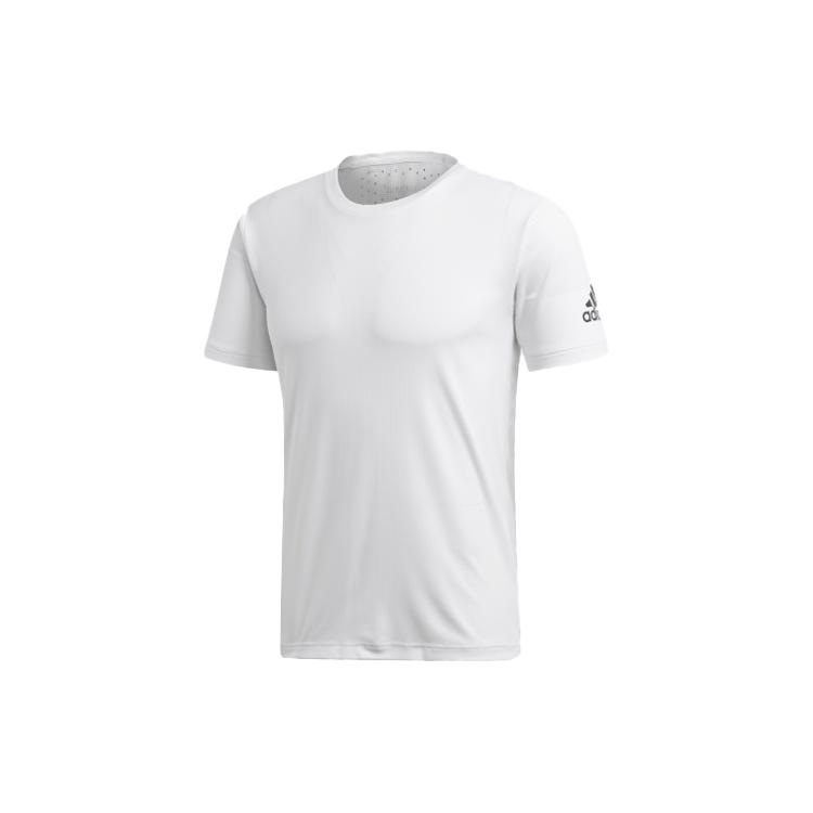 adidas T Shirts Men's White Crew Neck Moderate Straight Fit CZ5470
