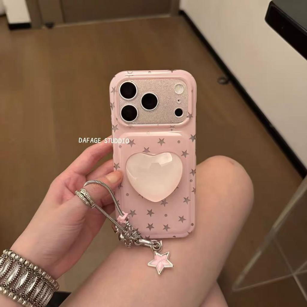 Millennium Spice Girl Star Love Bracket Chain Suitable for Apple 14Promax Mobile Phone Case 16 Women 17Pro Apple