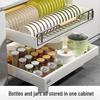 Kitchen Pull-out Dish Drying Rack