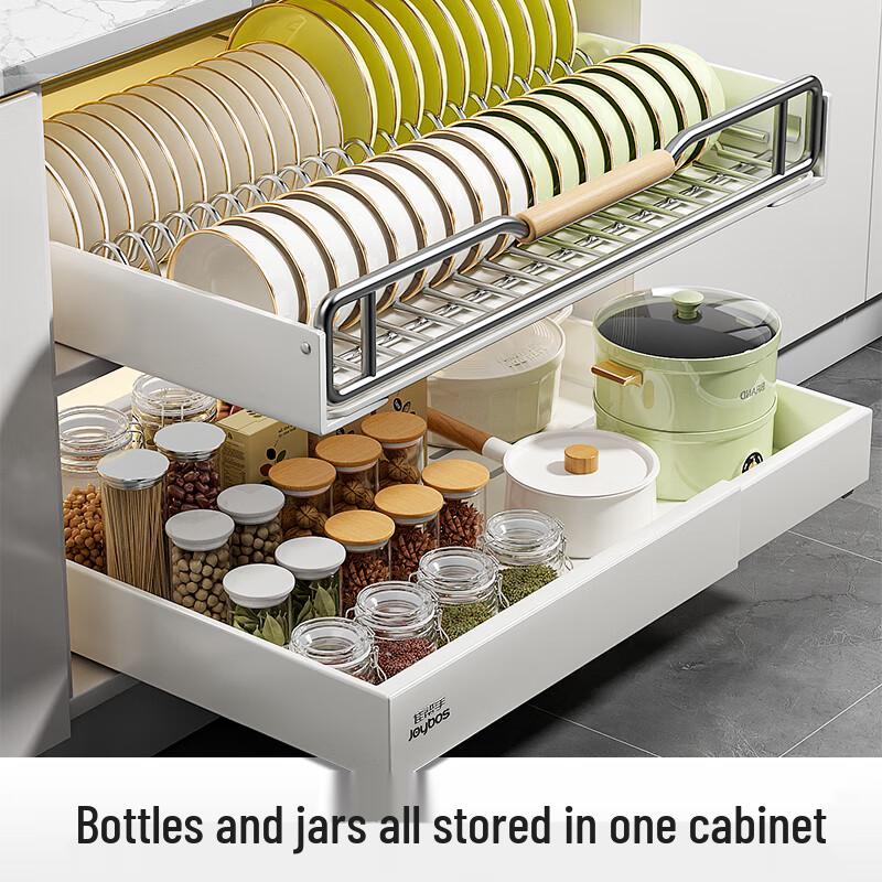 Kitchen Pull-out Dish Drying Rack