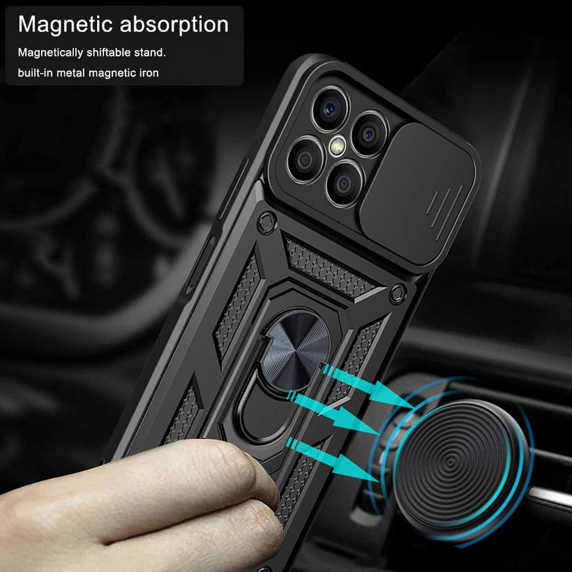 Camera Protect Case for Honor X7A X8A X8 X9 X7 X6 Honor 70 50 X30 X30i 50 SE Armor Hybrid Ring Back Cover Fundas