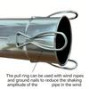 Stainless Steel Fire Resistant Chimney Pipefor Outdoor Camp Stove with Cooling Hole for Heat Dissipation and Tent Protecting