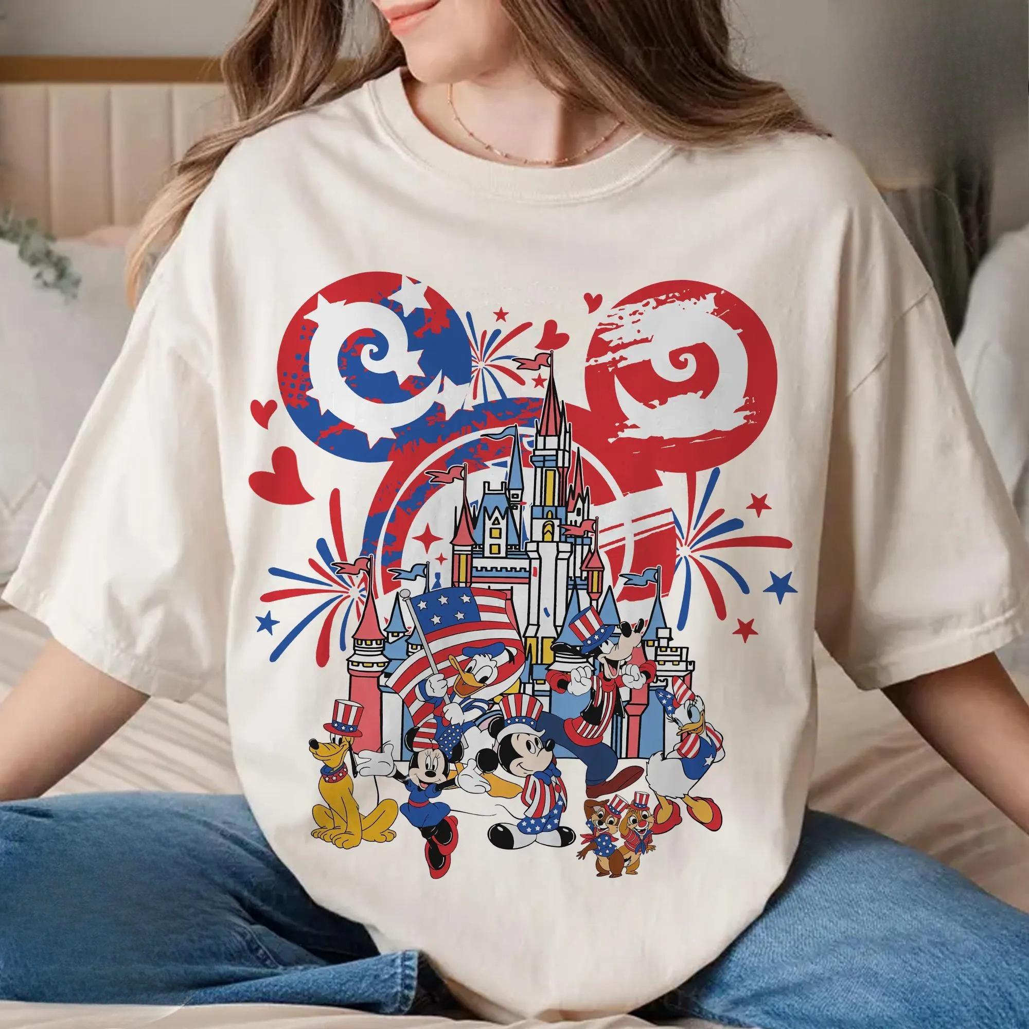 

2026 New Castle Happy Independence Day Graphic Print Womens TShirt Loose Autumn and Winter Large Short Sleeve S