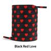 1 Paar flache Herz-Schnürsenkel Personalisierte Valentinstags-Rosa-Liebes-Schnürsenkel-Seil Paare Hohe Canvas-Sportschuhe Schnürsenkel