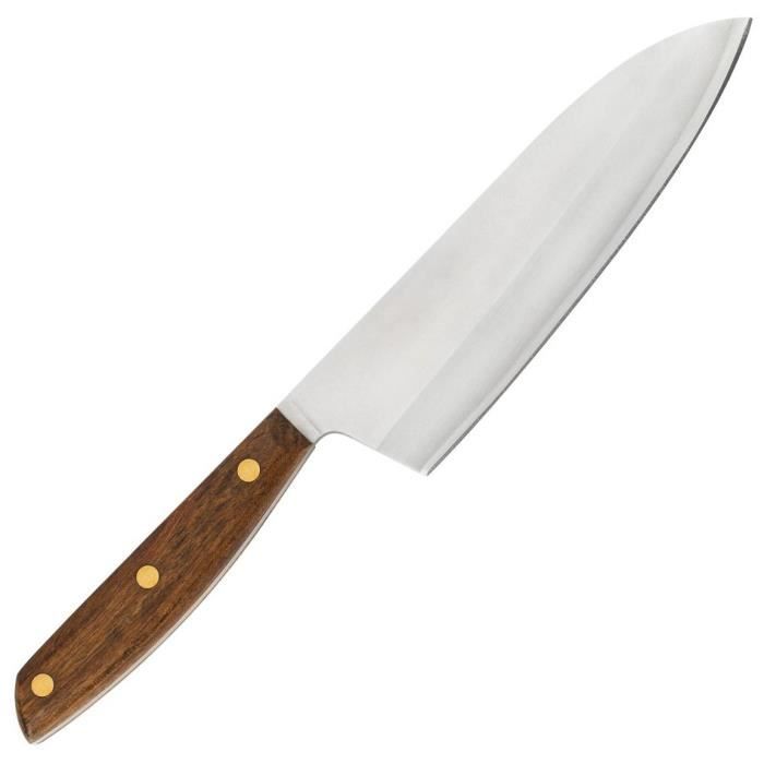ARCOS Nordika - Couteau ' Deba ' (170 mm) - Acier Inoxydable Nitrum® / Bois d’Ovangkol