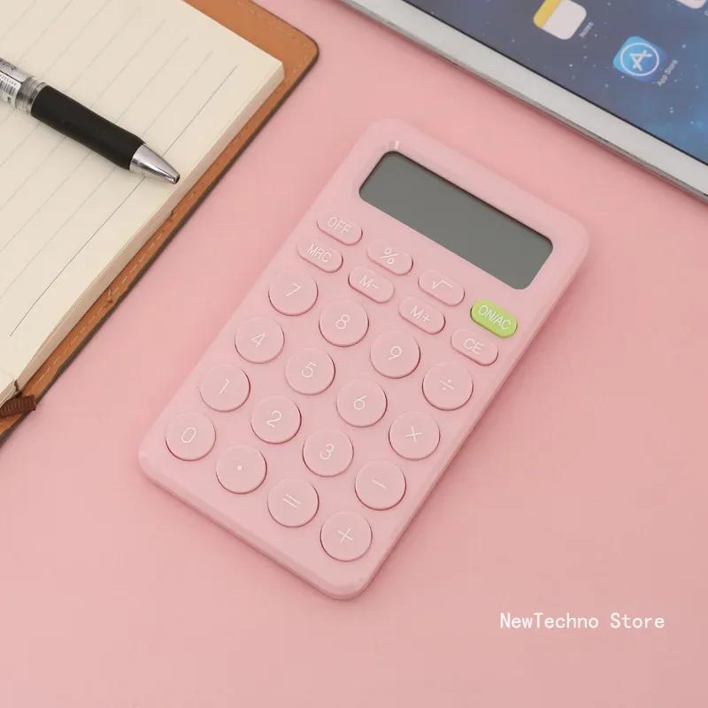 Fashion Candy Color Calculator Learning Office Calculator Accounting Mini Portable 8 Display Large-screen Calculator