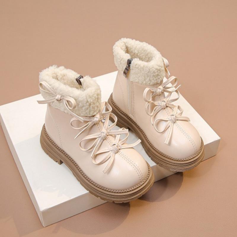 

Дівчачі легкі снігові чоботи плюс оксамитові шкіряні чоботи модні туфельки принцеси 27 бежевий