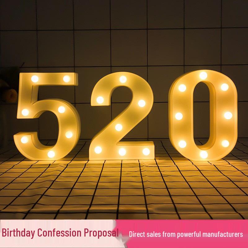 LED Letter Lights: Surprise Birthday, Proposal & Party Decoration