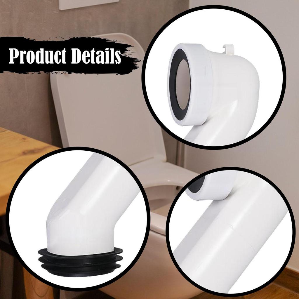 Toilet Drain Extension Flange Adapter Plumbing System Part Household Connector Replaces for