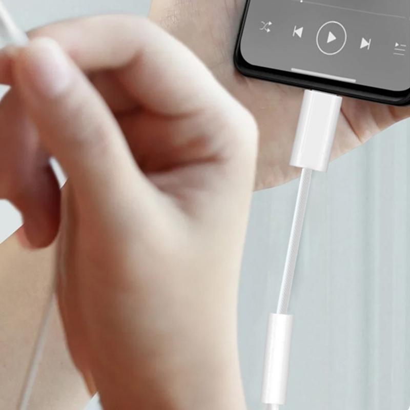 Braided USB C To 3.5mm Audios Adapter With Support For Smartphones Tablets And Sound Output