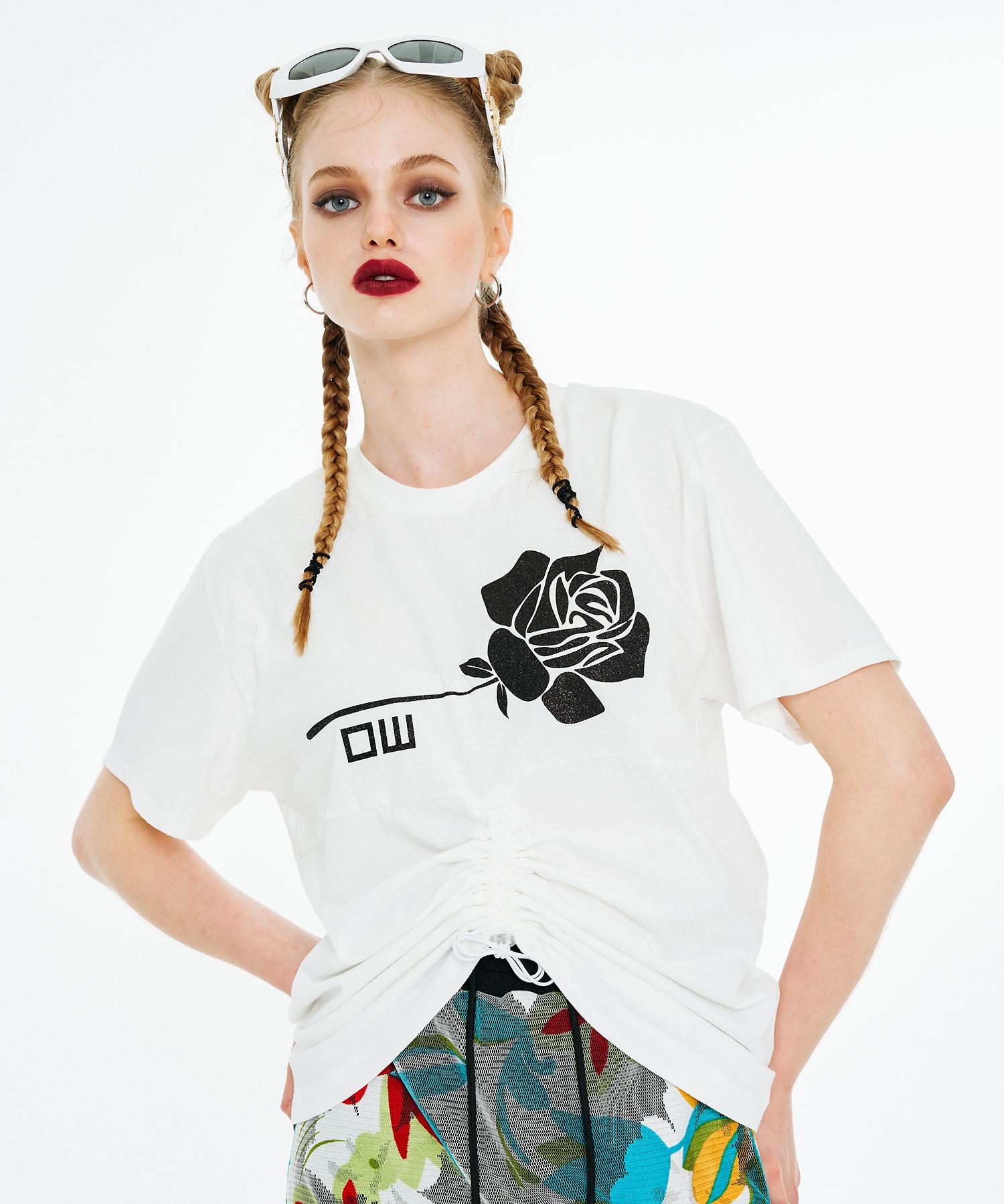 Футболка Ader Worldly Sleeping Rose [Белый] White/Free