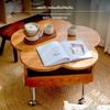 Mobile French Retro Lift Coffee Table Solid Wood Storage Furniture for Bedroom or Modern Living Spaces