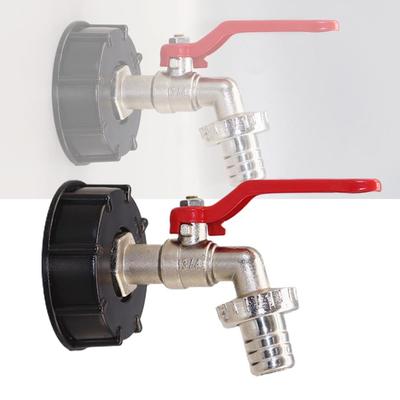 Zuverlässige Regenwasserlösung mit IBC-Adapter und 34-Zoll-Ablaufhahn für IBC-Tank