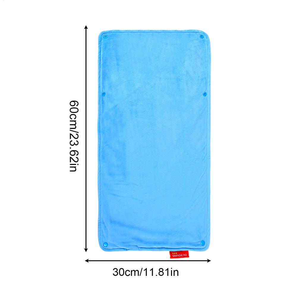 

60x30cm Winter insulation blanket Pet Heating USB power Pad Waterproof Mat supply for Puppy Indoor Cats Pets синій