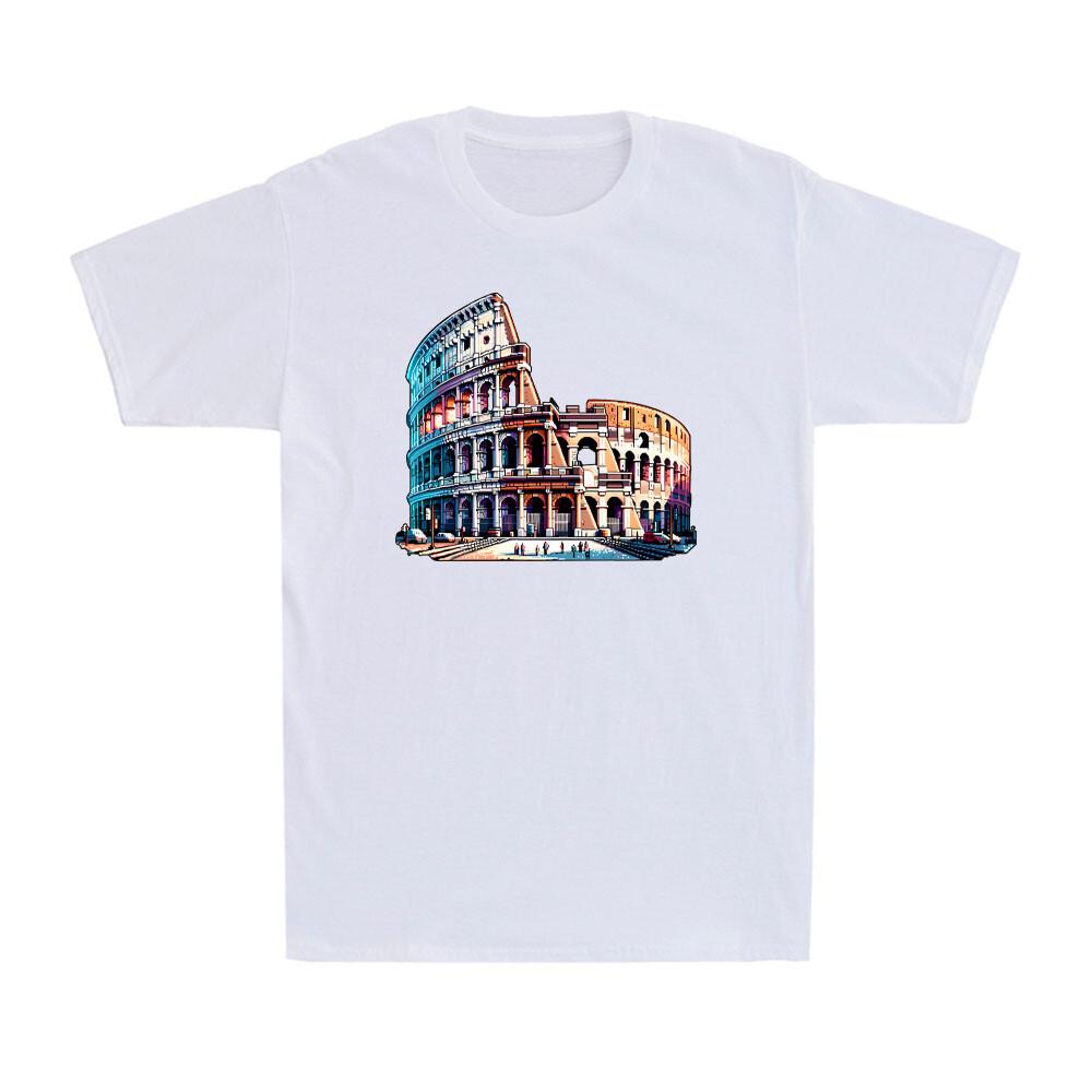 Italy Landmark Rome Italy Souvenir Italia Roma Colosseum Vintage Men s T-Shirt L