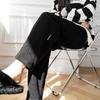 Fashion Women Casual Thicken Harem Pants Autumn Winter Plush Velvet Capris Solid Fleece Chenille Pants Women High Waist Straight Ladies Trousers 2356
