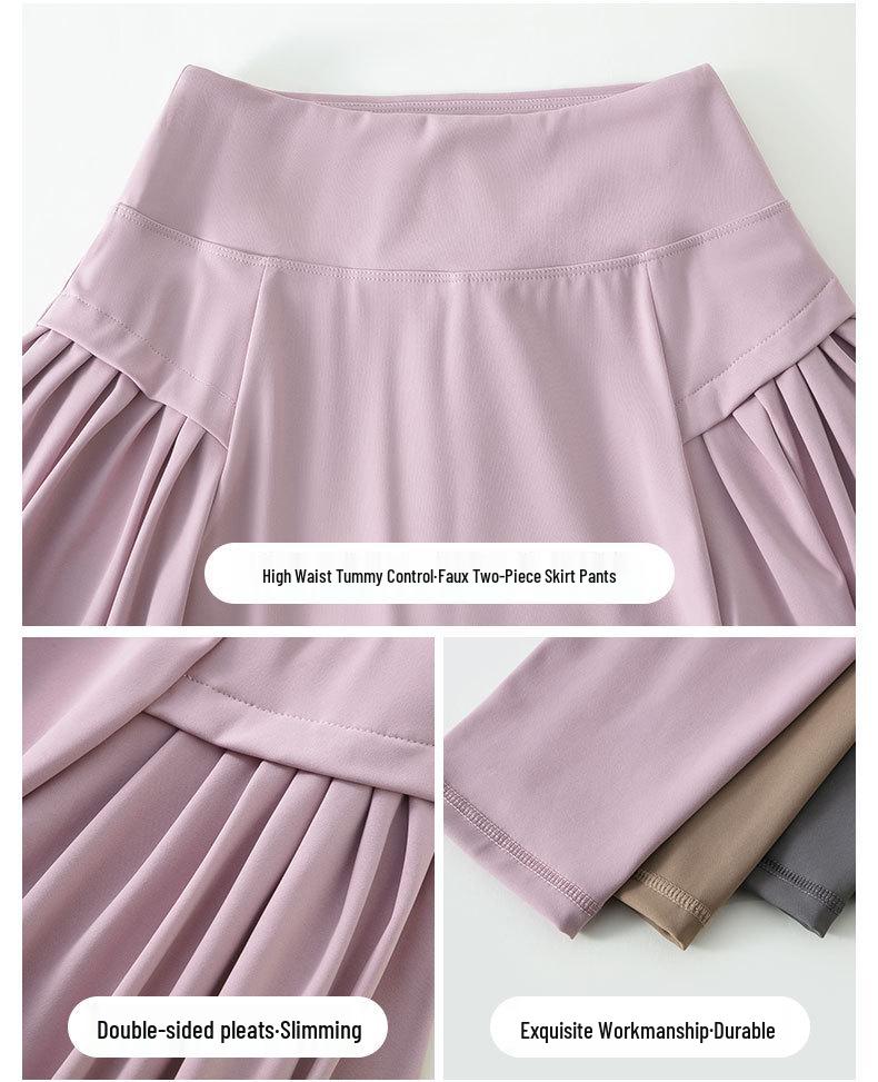 Women's High-End Yoga & Pilates Suit: Jacket, Skirt, Pants for Autumn/Winter 2024 Fitness & Running