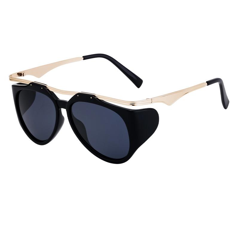 Wind Sunglasses Female Special-Shaped Cat Eye Sunglasses Female Tide Full Frame Sunscreen Sunglasses