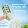 Food Grade Portion Press Ice Cube Tray, 21/28 Cavity Freeze Mold, Easy Release Ice Maker for Home Refrigerator and Freezer