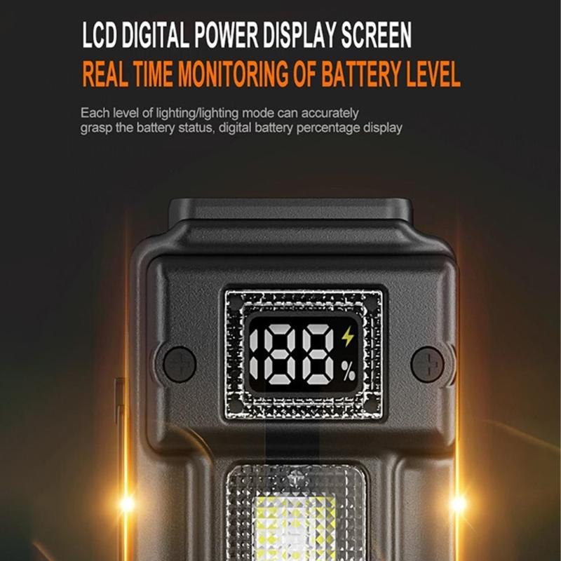 Thin Double Core Work Light with Clip On Design and Side Light Function for Enhanced Visibility In Automotive Repair