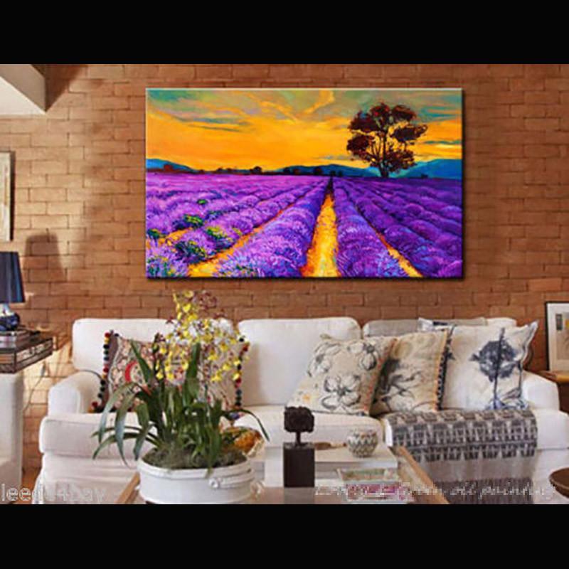 Eleganter 40x60cm Leinwanddruck Ungerahmtes Landschaftsgemälde für Wohnzimmer