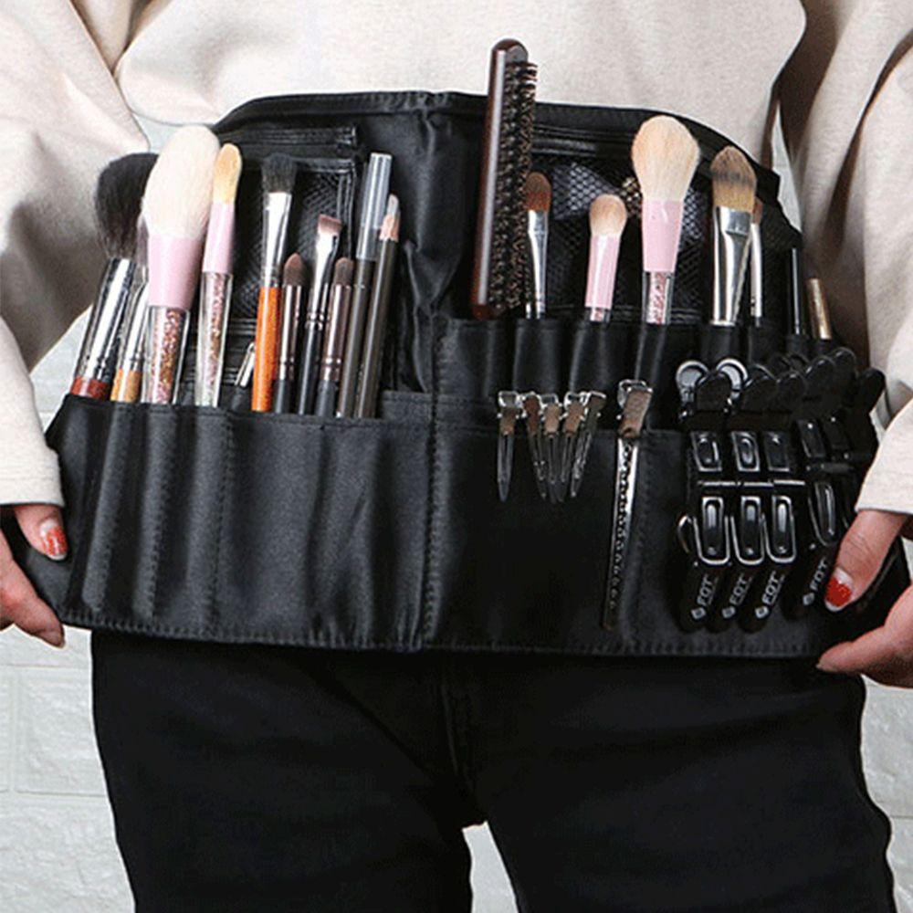 Multifunctional Makeup Brush Holder Cosmetic Organizer With Waist Belt Makeup Artist Tool Bags