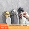 Stainless Steel Punch-Free Wall-Mounted Couple Coat Hooks