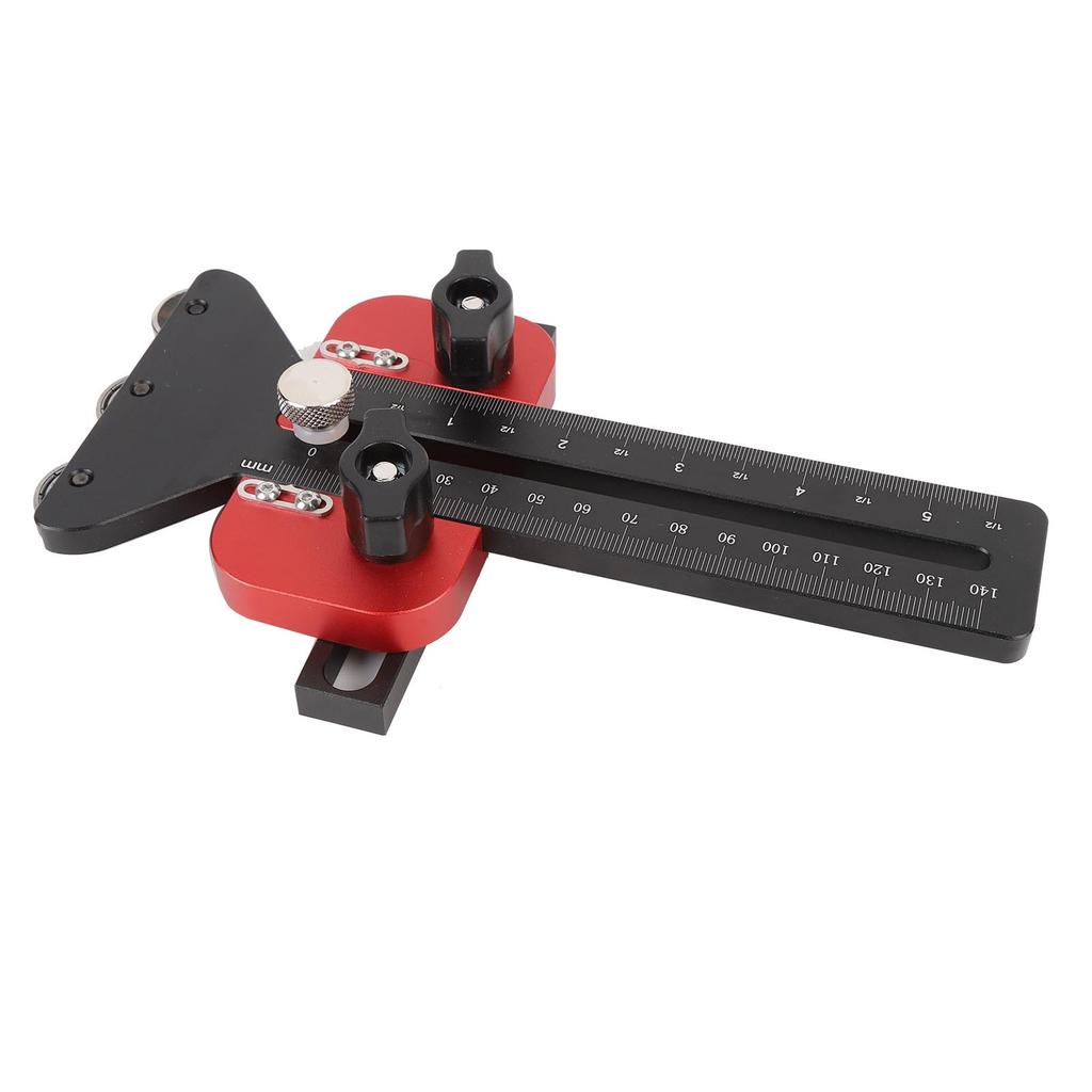 Tischsägen-Schlittenführung 3 Riemenscheiben Aluminiumlegierung Hohe Genauigkeit Schnell U-Nut Dünnschnitt Tischsägen-Schlitten für Holzbearbeitungswerkzeug