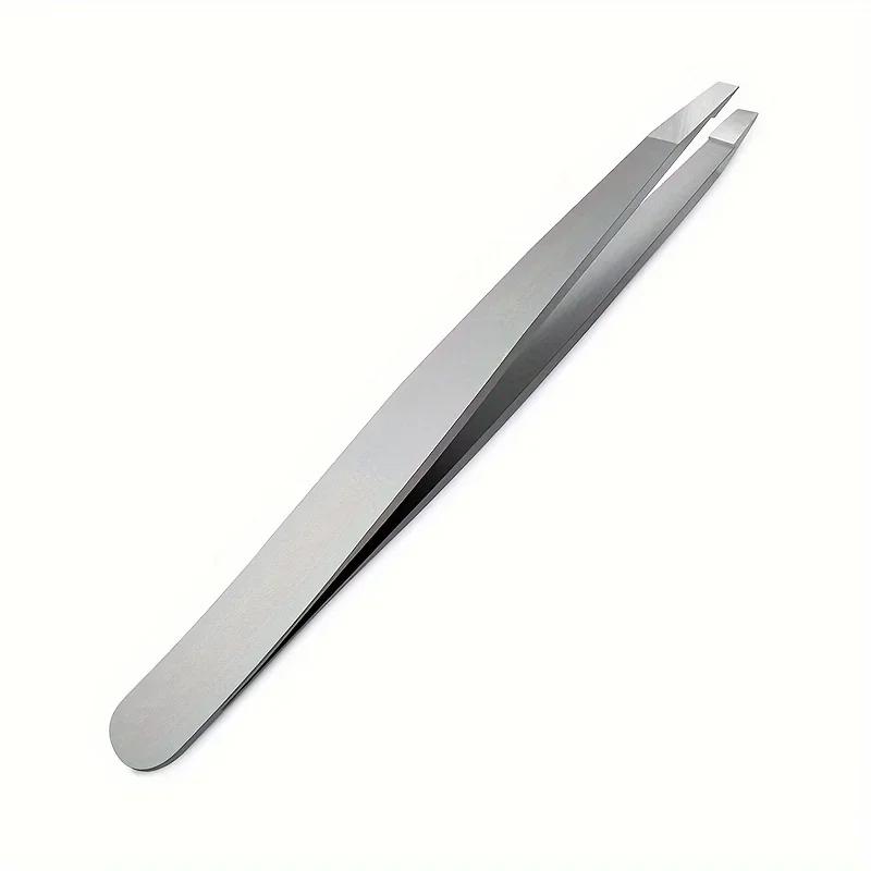Hot selling stainless steel eyebrow repair clip eyebrow repair tool, high-precision tweezers, hair clip, flat mouth clip