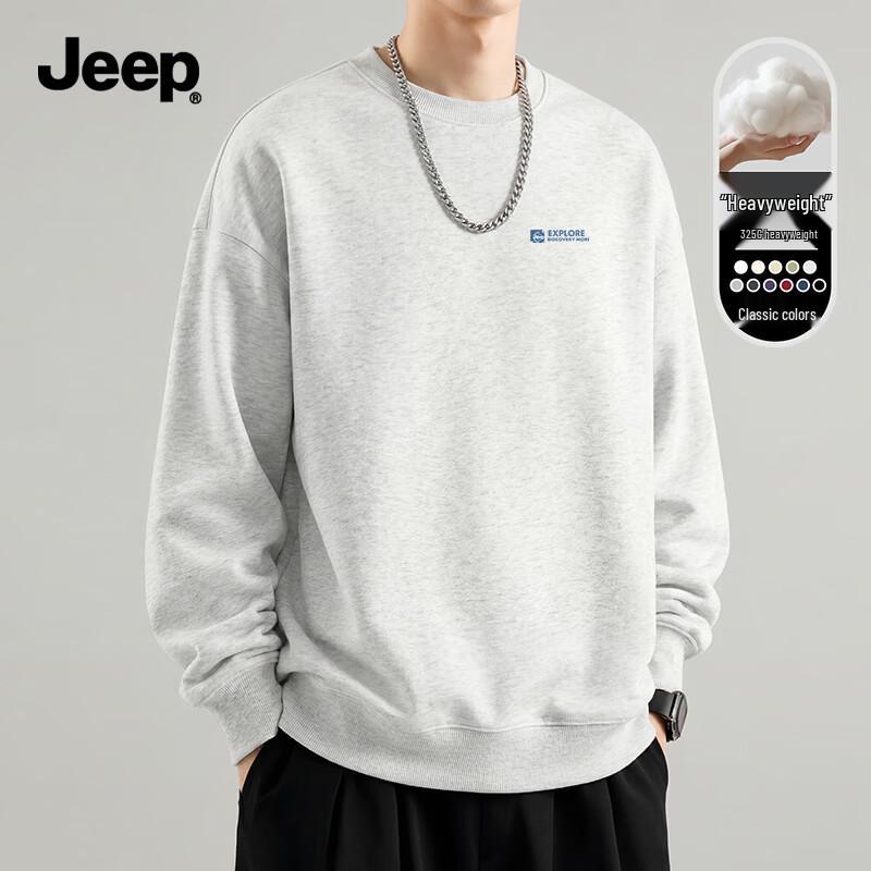 Jeep Men's Round Neck Long Sleeve Sweatshirt