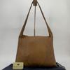 BOTTEGA VENETA Vintage Semi Shoulder Bag Single Strap Nappa Leather Brown Camel A4 Size Compatible